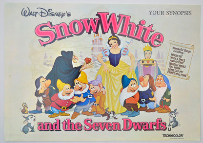 Snow White And The Seven Dwarfs Original Cinema Exhibitors Synopsis / Credits Booklet (UK)