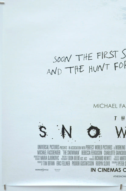 THE SNOWMAN (Bottom Left) Cinema One Sheet Movie Poster 