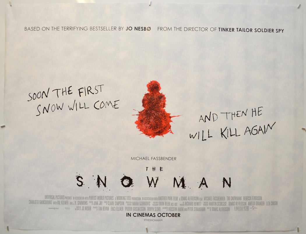 The Snowman Original Quad Poster - Film Poster - Movie Poster