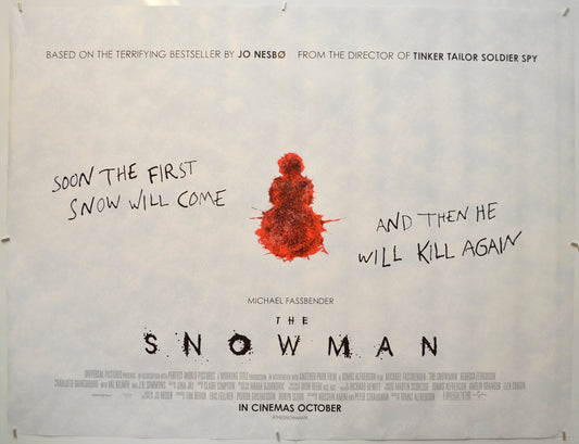 The Snowman Original Quad Poster - Film Poster - Movie Poster