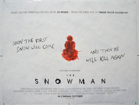 The Snowman Original Quad Poster - Film Poster - Movie Poster