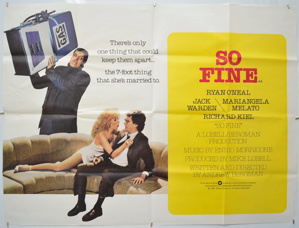 So Fine  Original Quad Movie Poster  