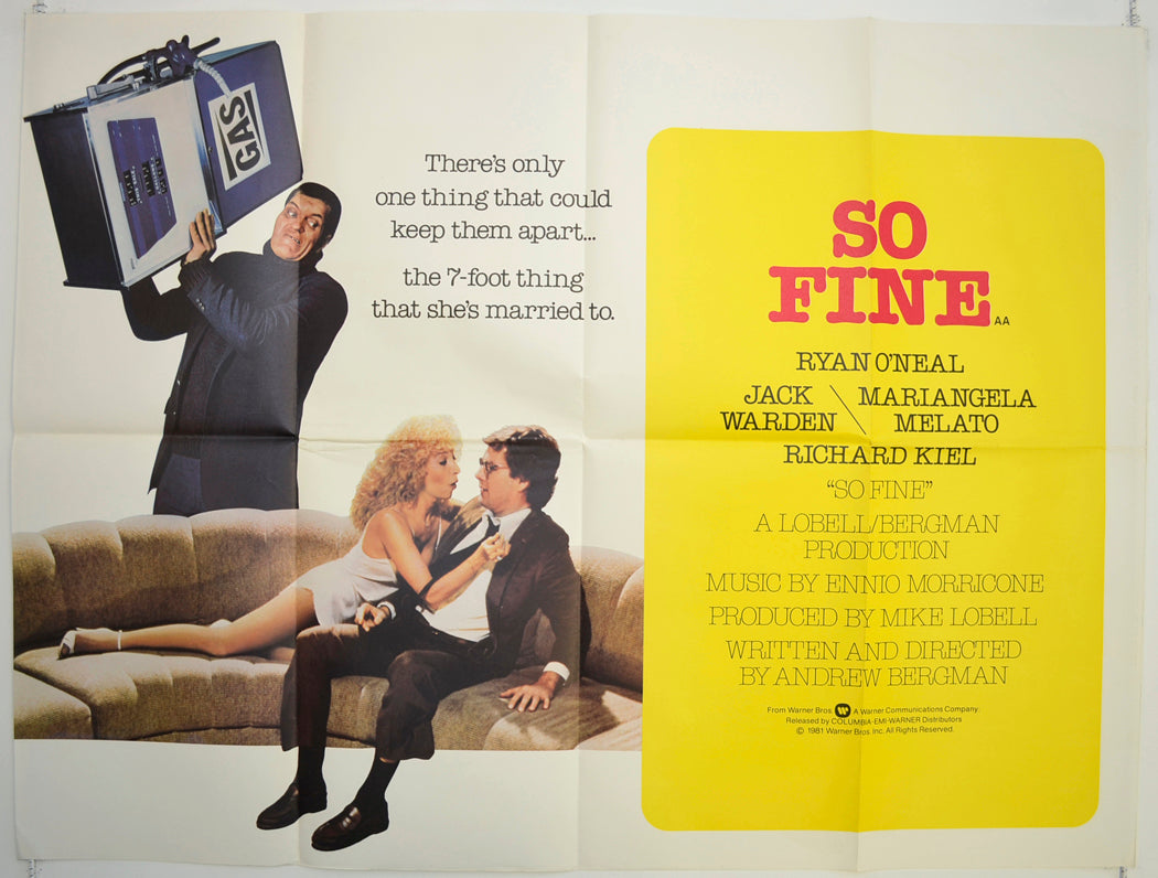 So Fine  Original British Quad Poster - Film Poster - Movie Poster 