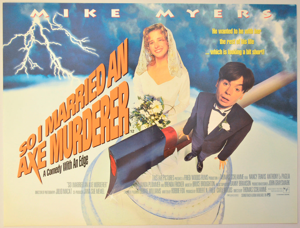 So I Married An Axe Murderer Original Mini Quad Poster - Film Poster - Movie Poster