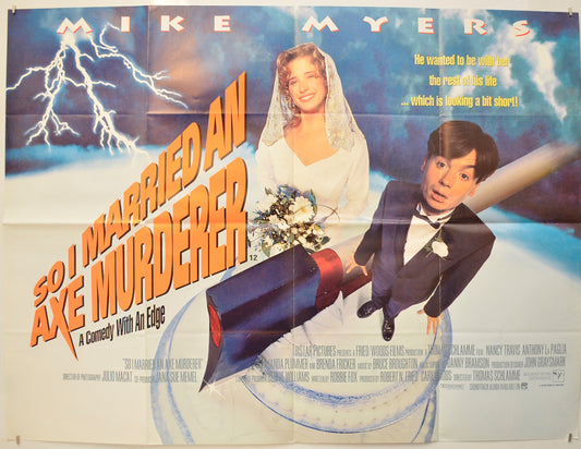 So I Married An Axe Murderer Original Quad Poster - Film Poster - Movie Poster  