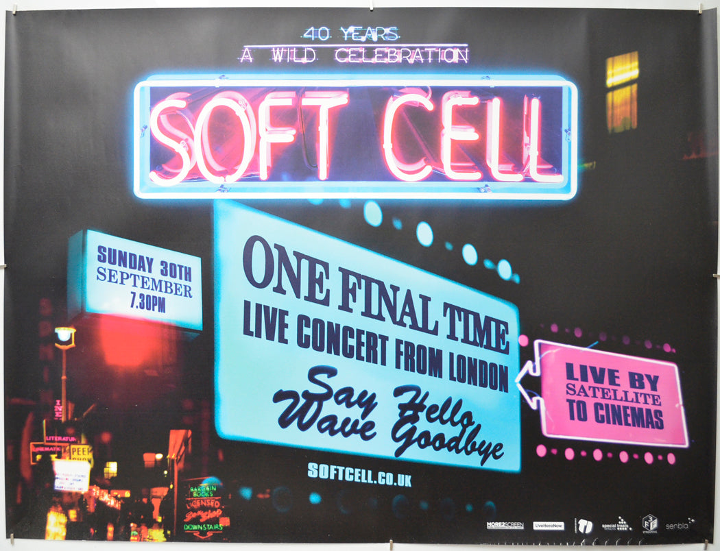 Soft Cell: One Final Time - Live Concert From London - Original Quad Poster - Film Poster - Movie Poster