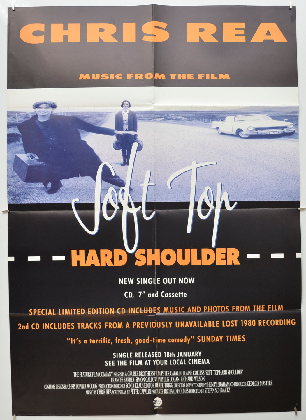 Soft Top Hard Shoulder (Soundtrack Advertising Poster)  Original Double Crown Poster - Film Poster - Movie Poster