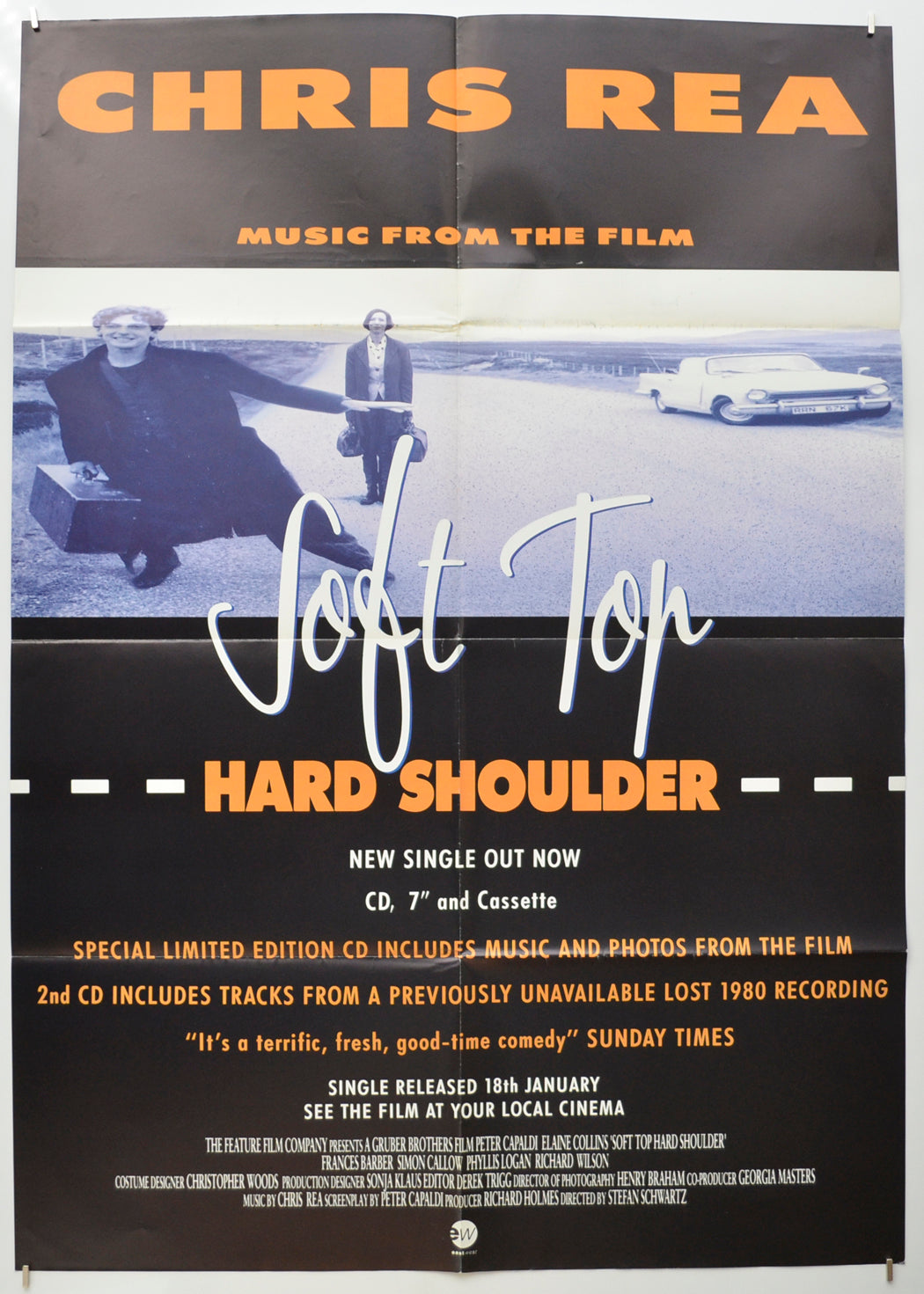 Soft Top Hard Shoulder (Soundtrack Advertising Poster)  Original Double Crown Poster - Film Poster - Movie Poster