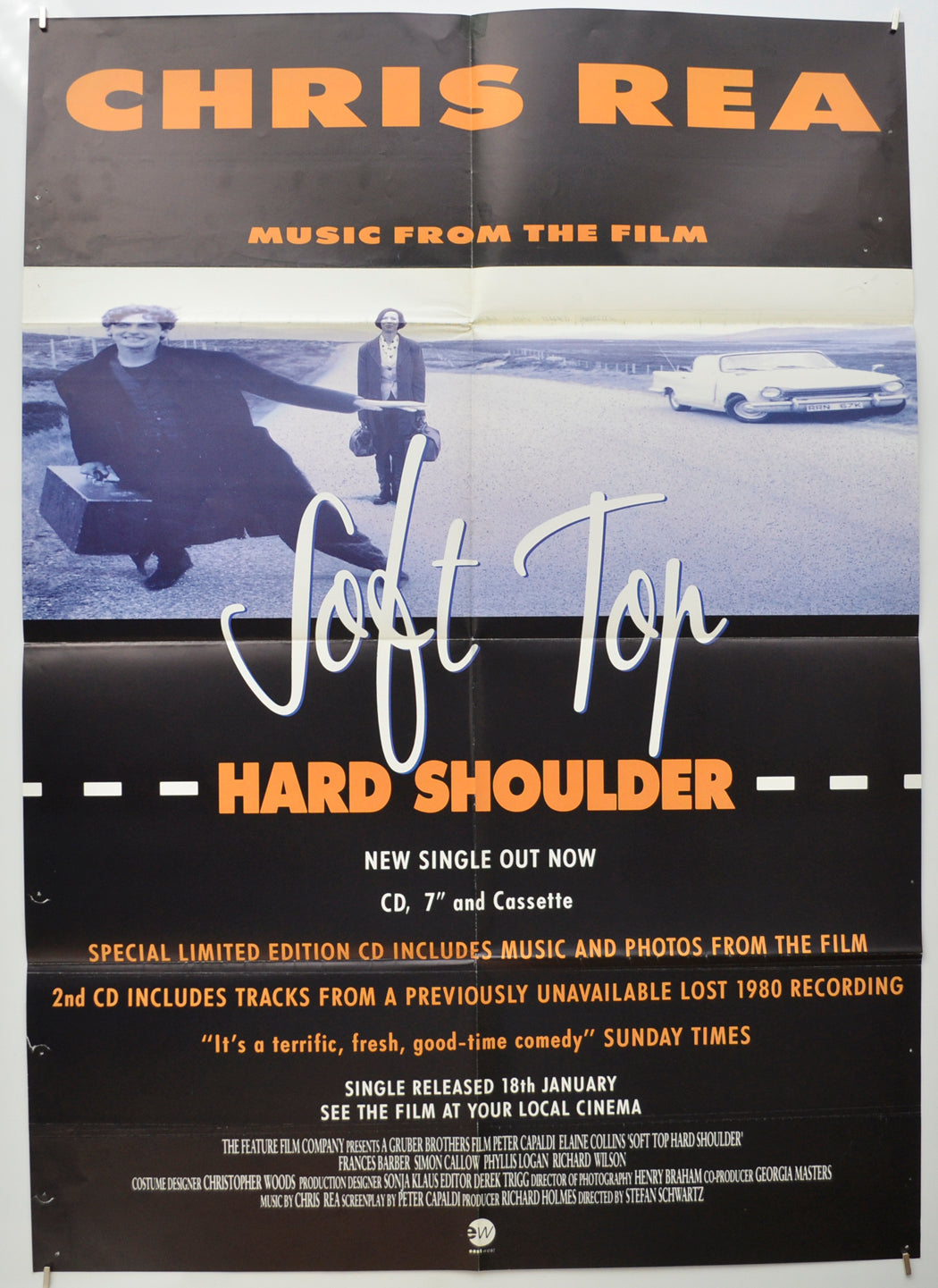 Soft Top Hard Shoulder (Soundtrack Advertising Poster)  Original Double Crown Poster - Film Poster - Movie Poster