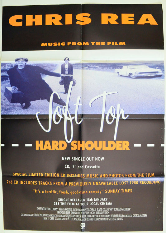 Soft Top Hard Shoulder  (Soundtrack Advertising Poster)   Original Double Crown Poster - Film Poster - Movie Poster 