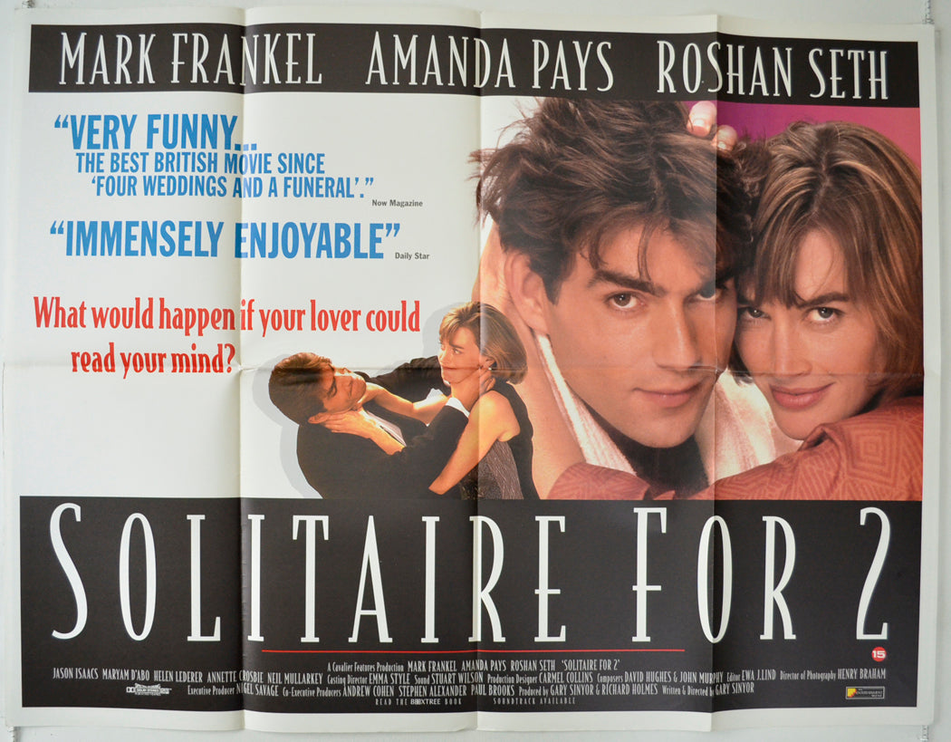 Solitare For 2 Original Quad Poster - Film Poster - Movie Poster  