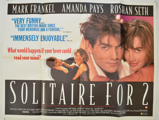 Solitaire For 2   Original Quad Poster - Film Poster - Movie Poster 