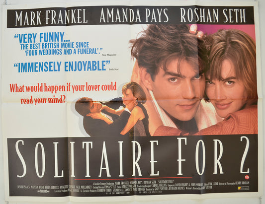 Solitaire For 2   Original Quad Poster - Film Poster - Movie Poster 