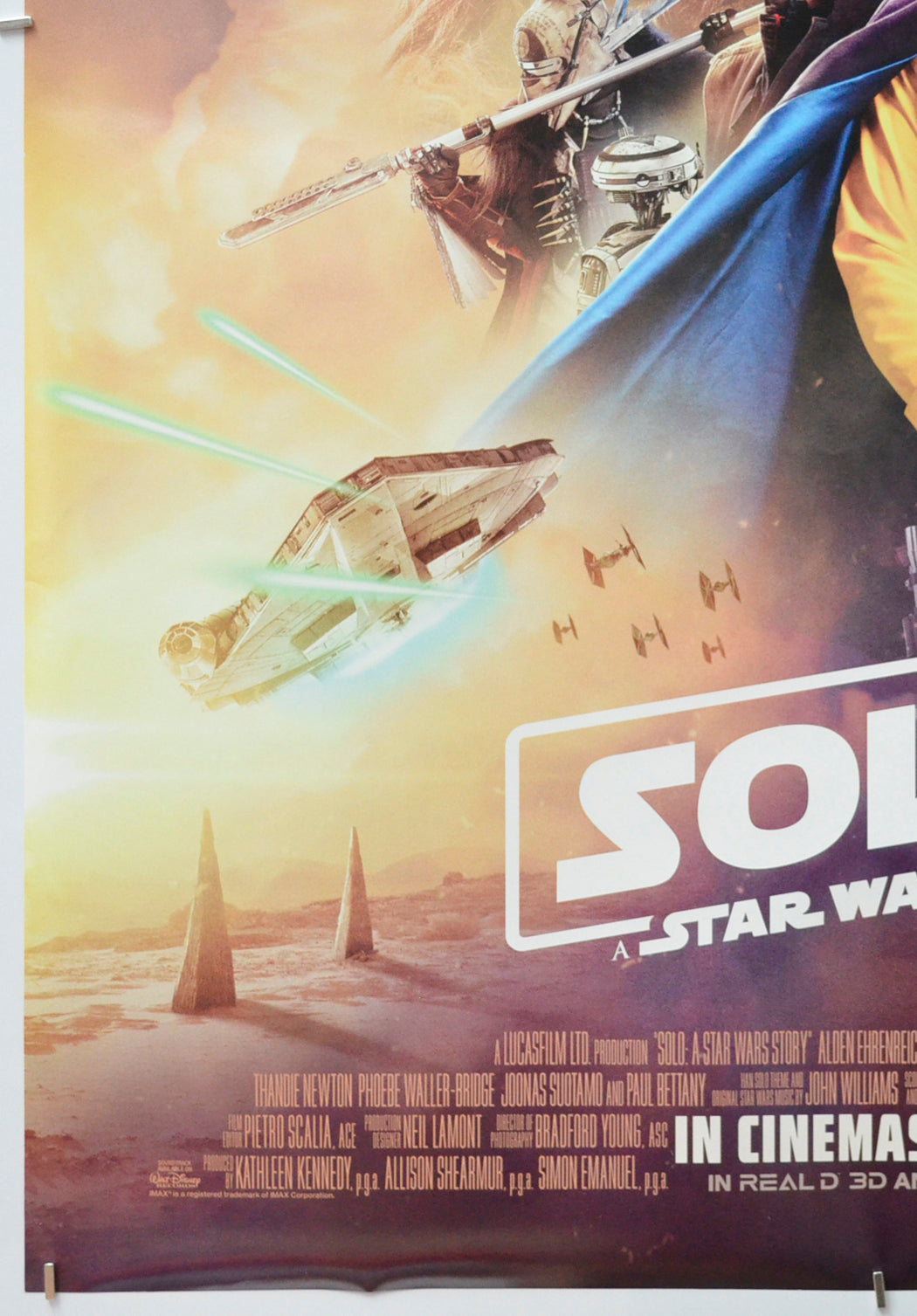 SOLO: A STAR WARS STORY (Bottom Left) Cinema One Sheet Movie Poster 