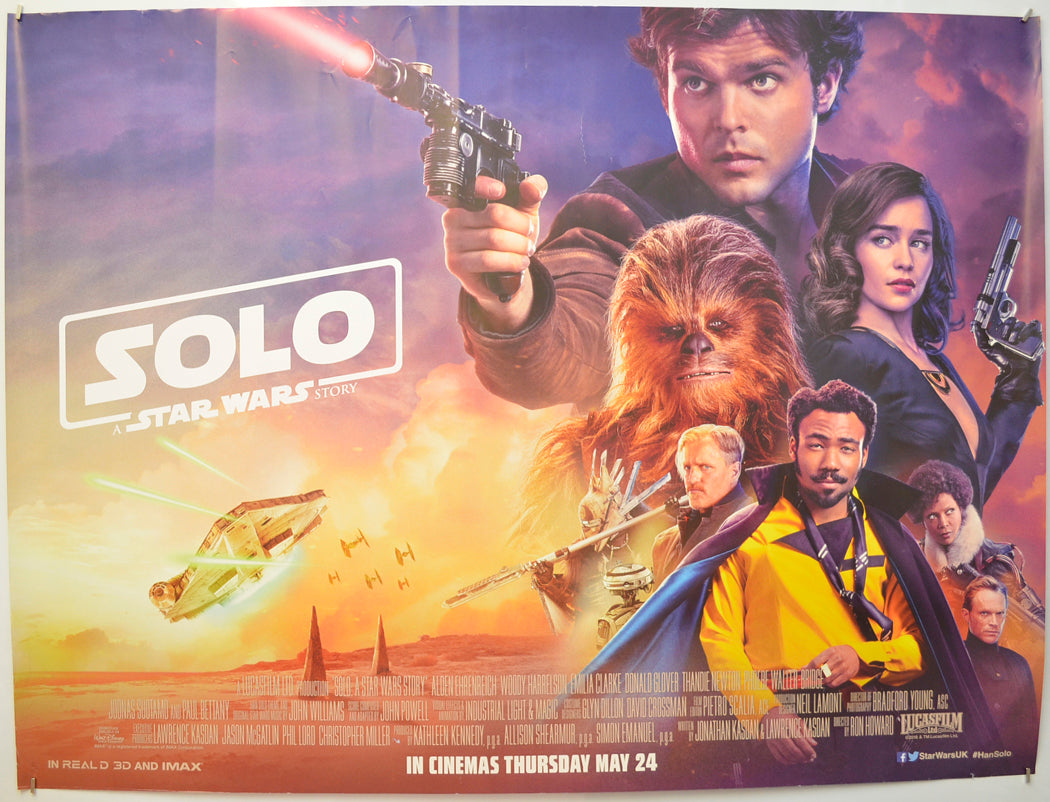 Solo: A Star Wars Story Original Quad Poster - Film Poster - Movie Poster