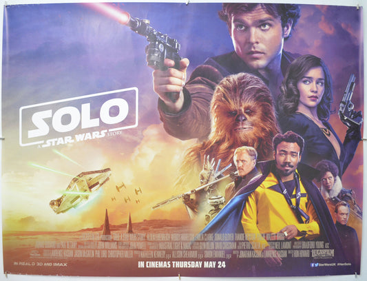 Solo: A Star Wars Story Original Quad Poster - Film Poster - Movie Poster