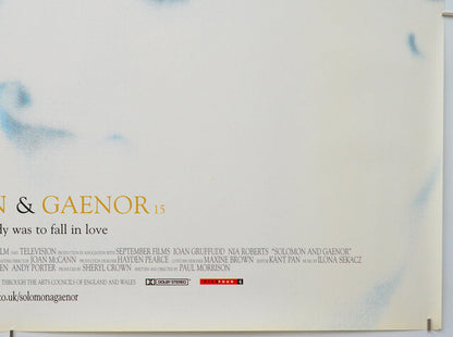 Solomon And Gaenor (Bottom Right) Cinema Quad Movie Poster 