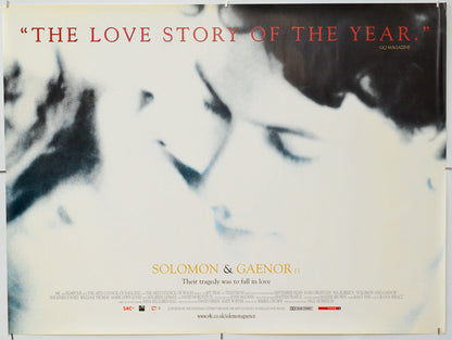 Solomon And Gaenor - Original Quad Poster - Film Poster - Movie Poster