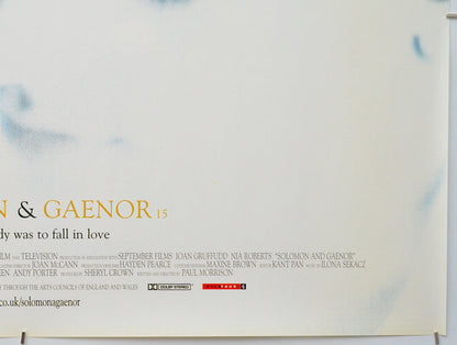 Solomon And Gaenor (Bottom Right) Cinema Quad Movie Poster 