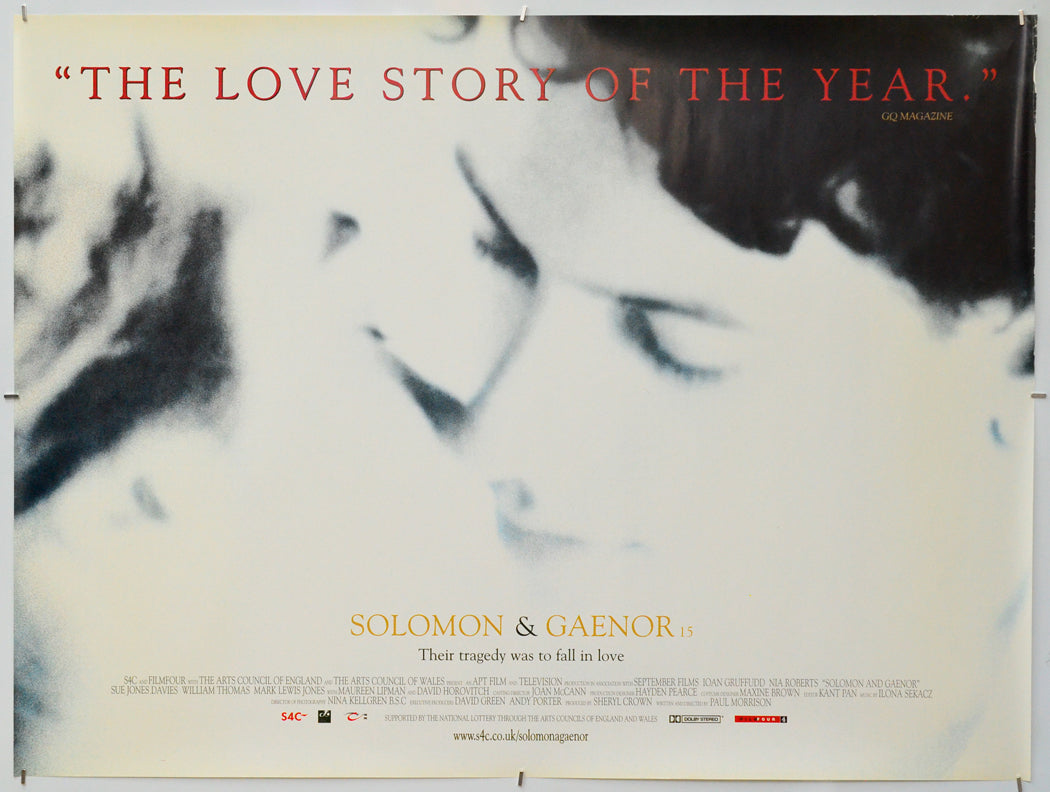 Solomon And Gaenor - Original Quad Poster - Film Poster - Movie Poster