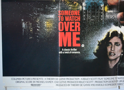 Someone To Watch Over Me (Bottom Left) Cinema Quad Movie Poster 