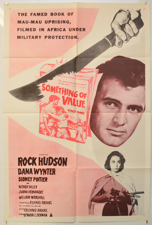 Something Of Value (Military Release Poster) Original One Sheet Poster - Film Poster - Movie Poster