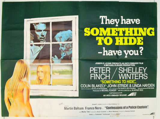 Something To Hide  Original British Quad Poster - Film Poster - Movie Poster