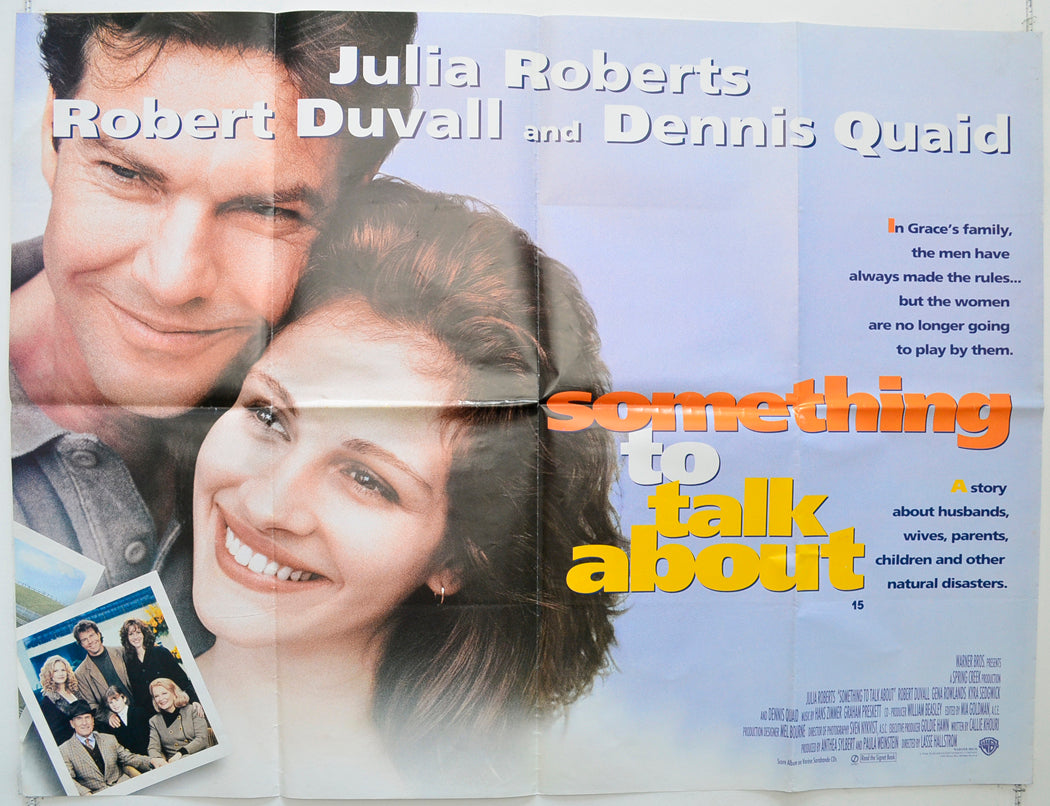 Something To Talk About Original Quad Poster - Film Poster - Movie Poster  