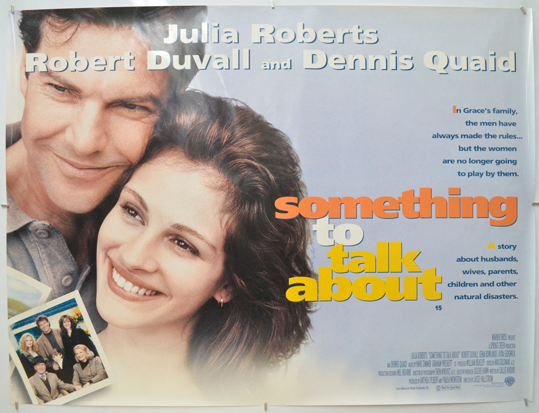 Something To Talk About Original Quad Poster - Film Poster - Movie Poster