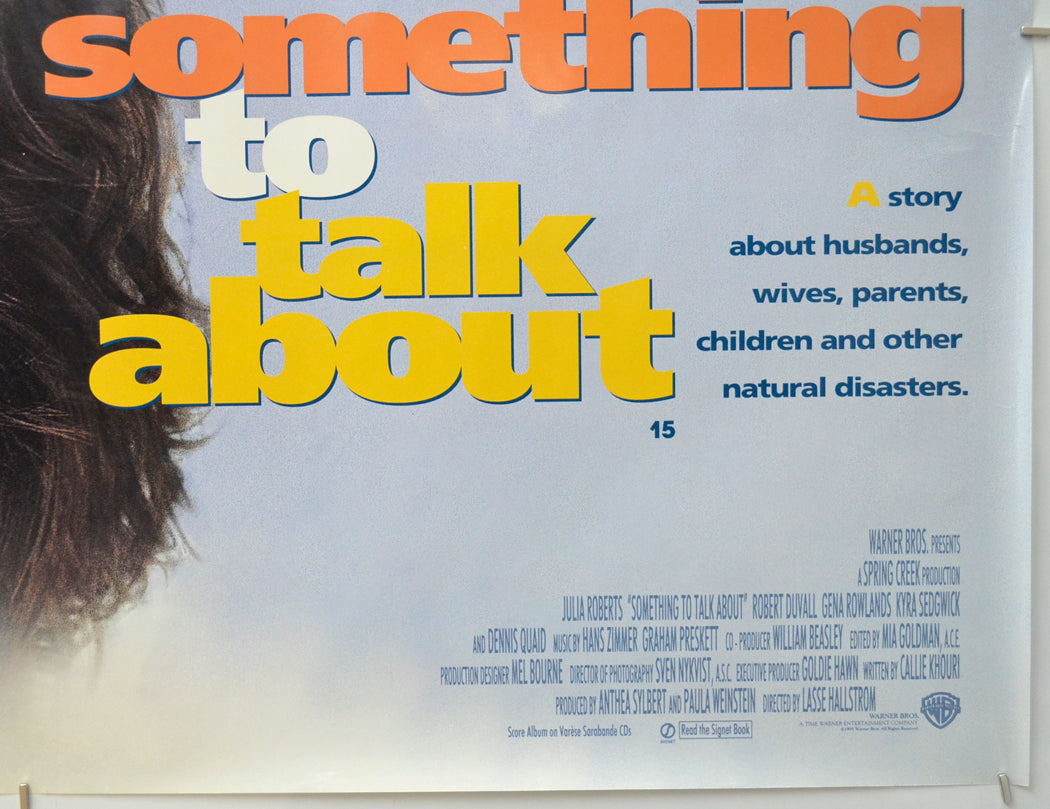 SOMETHING TO TALK ABOUT (Bottom Right) Cinema Quad Movie Poster 