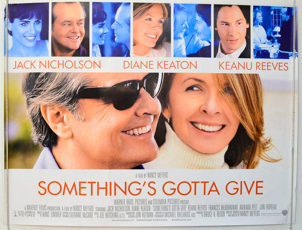 Something's Gotta Give  Original British Quad Poster - Film Poster - Movie Poster