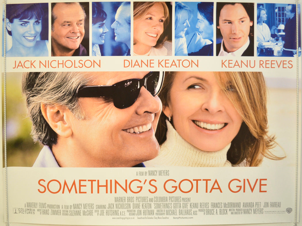 Something's Gotta Give  Original Quad Poster - Film Poster - Movie Poster 