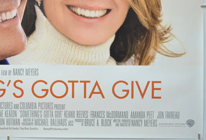 SOMETHING’S GOTTA GIVE (Bottom Right) Cinema Quad Movie Poster 