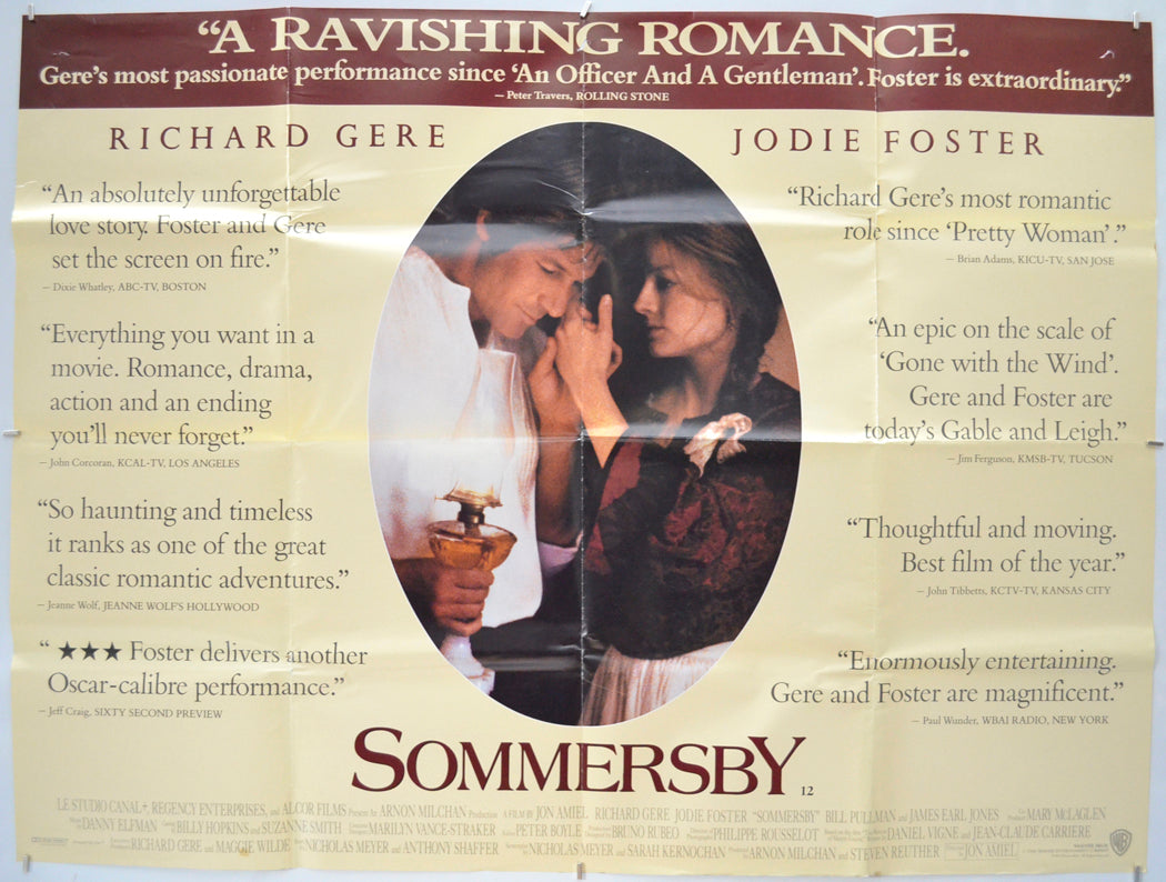 Sommersby  Original Quad Movie Poster  