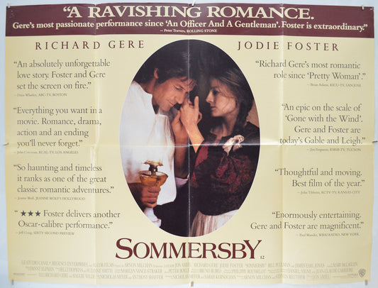 Sommersby Original Quad Poster - Film Poster - Movie Poster  