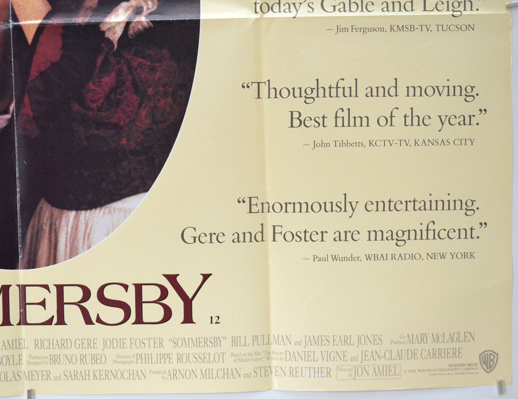 Sommersby (Bottom Right) Cinema Quad Movie Poster 