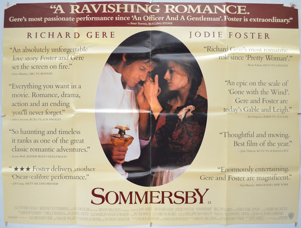 Sommersby  Original Quad Movie Poster  