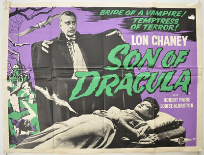 Son Of Dracula  (1957 re-release poster)  Original Quad Poster - Film Poster - Movie Poster 