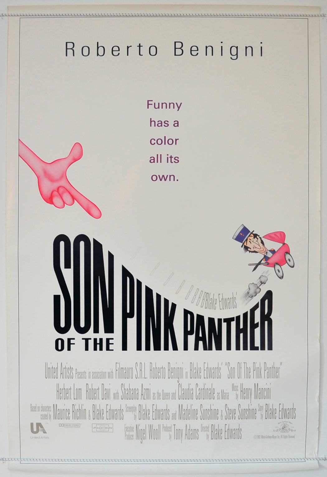 Son Of The Pink Panther  Original One Sheet Poster - Film Poster - Movie Poster 