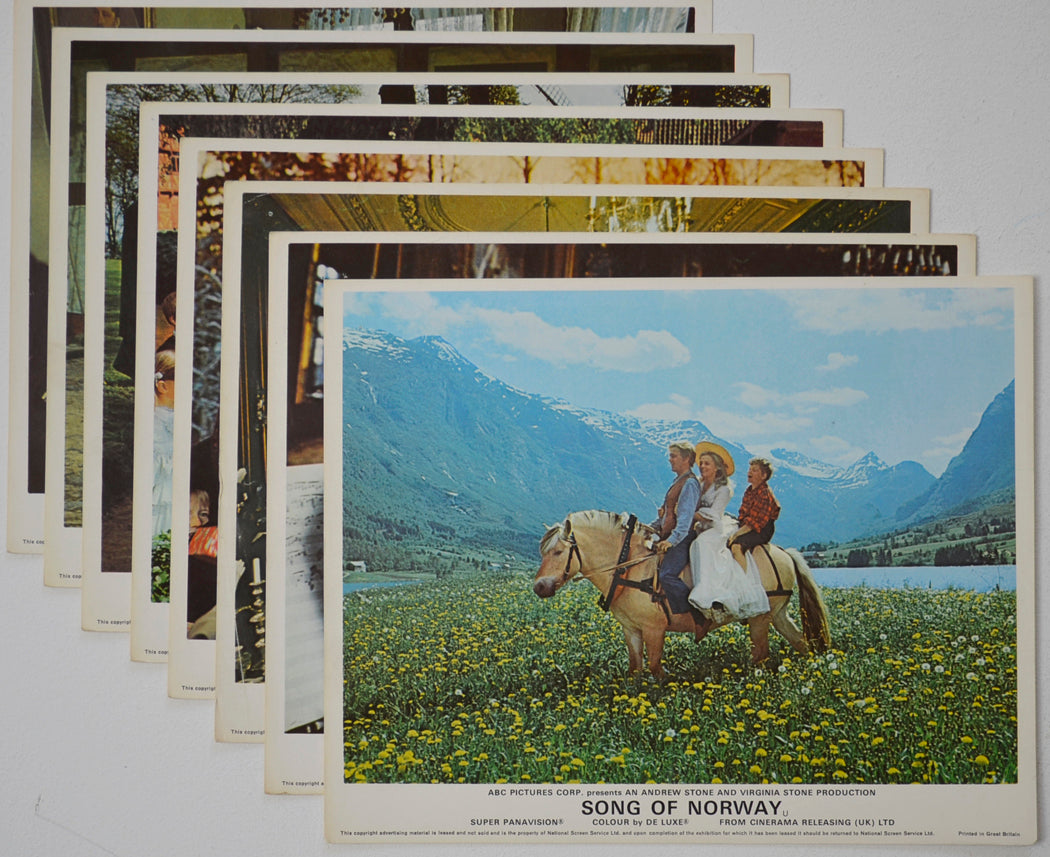 SONG OF NORWAY (Full View) Cinema Set of Colour FOH Stills / Lobby Cards  