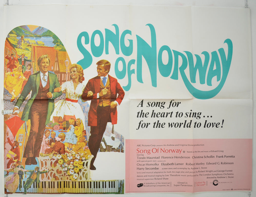 Song Of Norway   Original Quad Poster - Film Poster - Movie Poster 