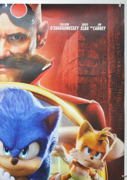 SONIC THE HEDGEHOG 2 (Top Right) Cinema One Sheet Movie Poster 