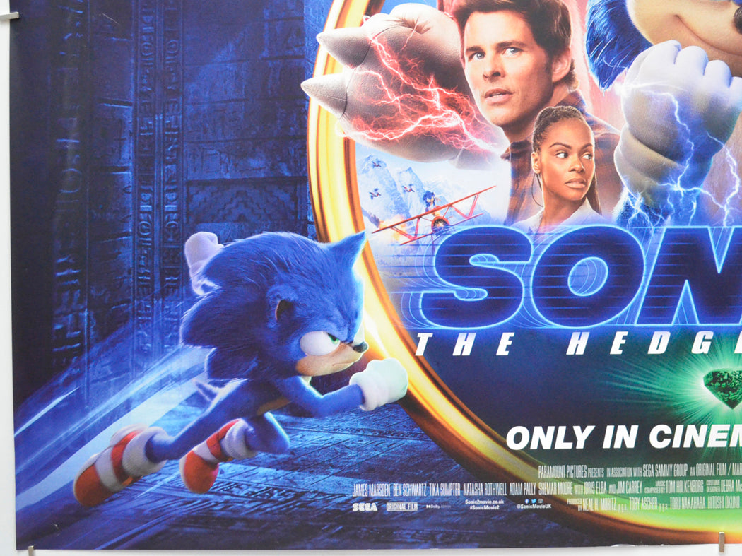 SONIC THE HEDGEHOG 2 (Bottom Left) Cinema Quad Movie Poster 
