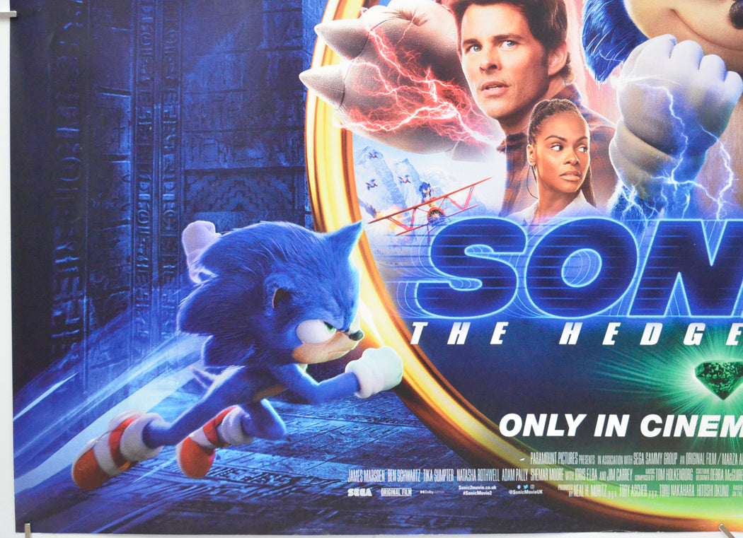 SONIC THE HEDGEHOG 2 (Bottom Left) Cinema Quad Movie Poster 