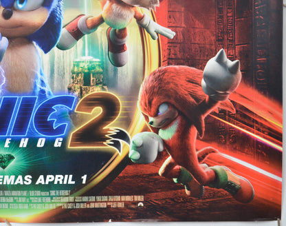 SONIC THE HEDGEHOG 2 (Bottom Right) Cinema Quad Movie Poster 