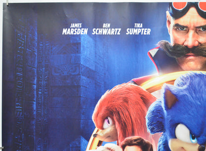 SONIC THE HEDGEHOG 2 (Top Left) Cinema Quad Movie Poster 