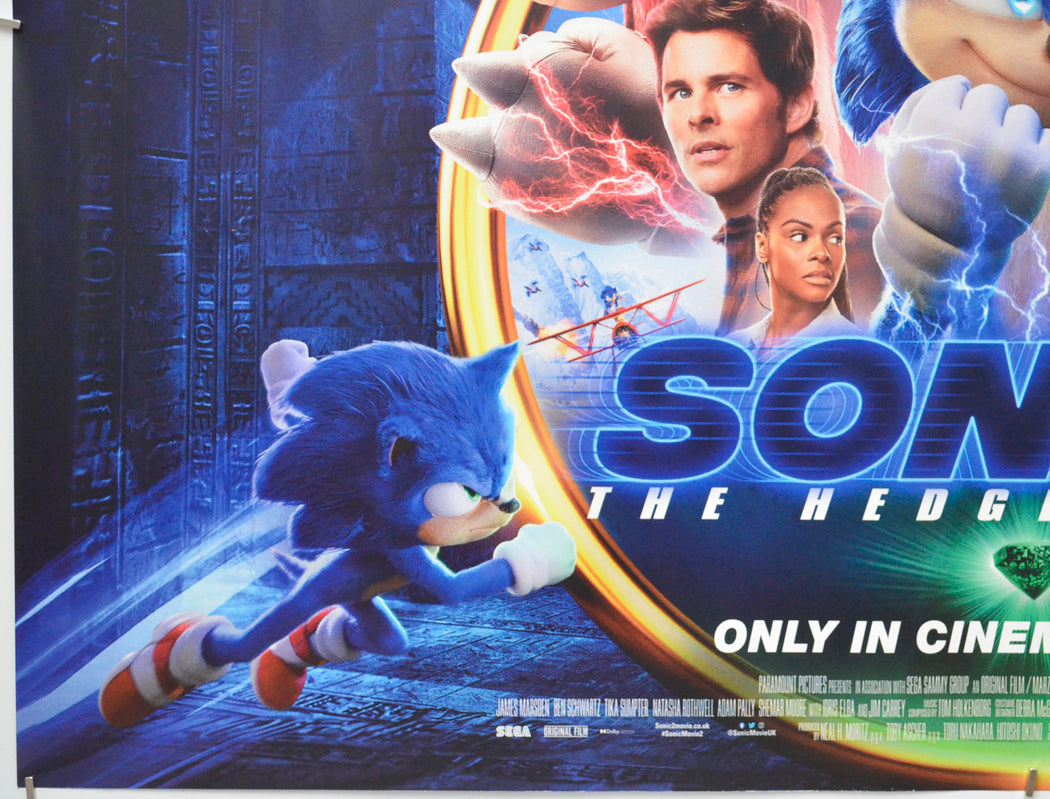 SONIC THE HEDGEHOG 2 (Bottom Left) Cinema Quad Movie Poster 