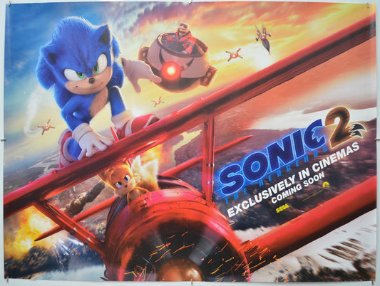 Sonic The Hedgehog 2 (Teaser / Advance Version) Original Quad Poster - Film Poster - Movie Poster