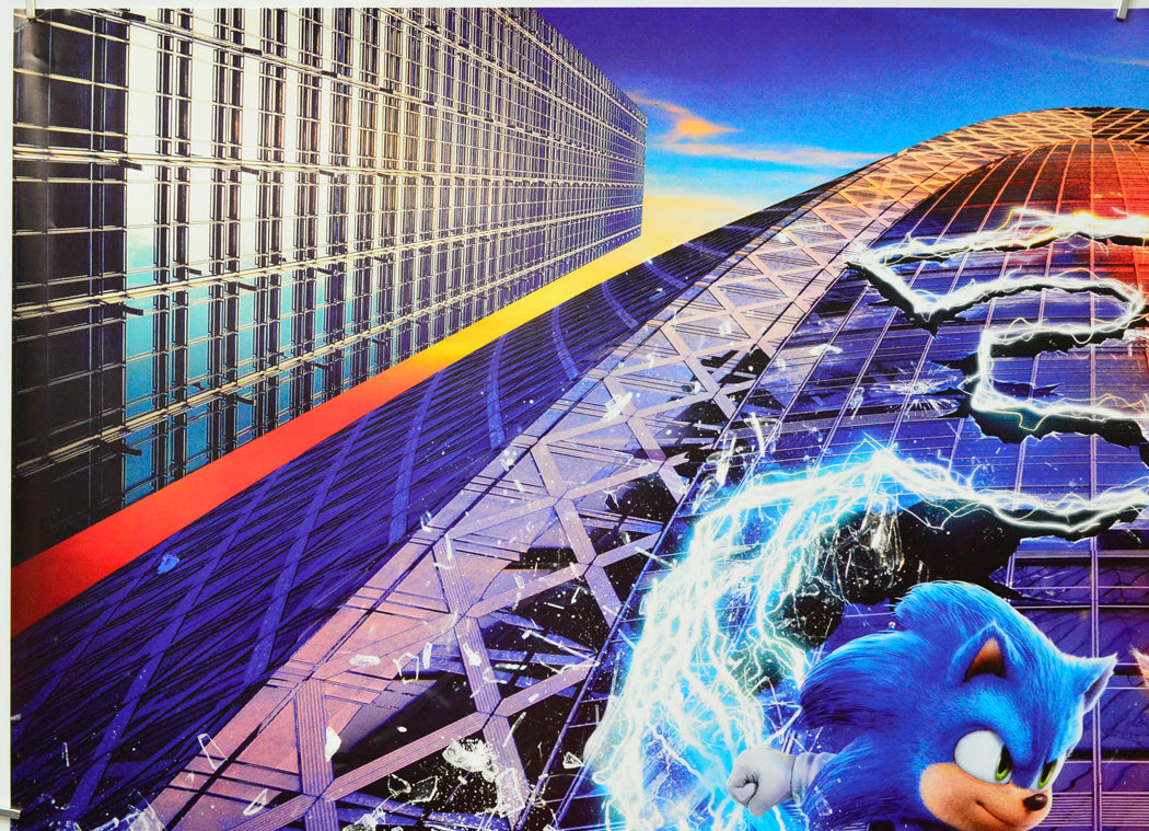 Sonic The Hedgehog 3 (Top Left) Cinema Quad Movie Poster 