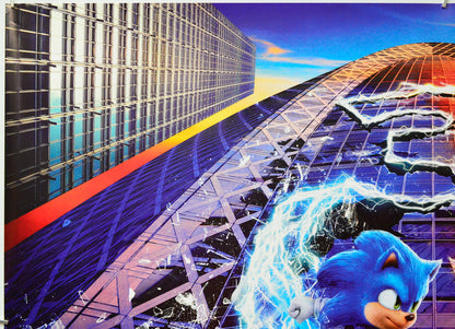 Sonic The Hedgehog 3 (Top Left) Cinema Quad Movie Poster 